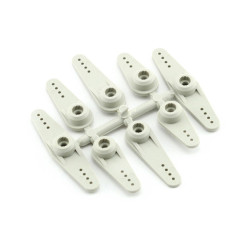 Haoye 25T Futaba servo horns, nylon, PowerHD set of 8 pieces.