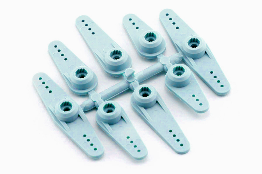 Haoye 23T JR Nylon Servo Arms, EMAX Set of 8 pieces