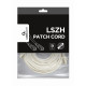 Patch cord Cablexpert S/STP, molded, 50u" plug with latch, 30 m, white