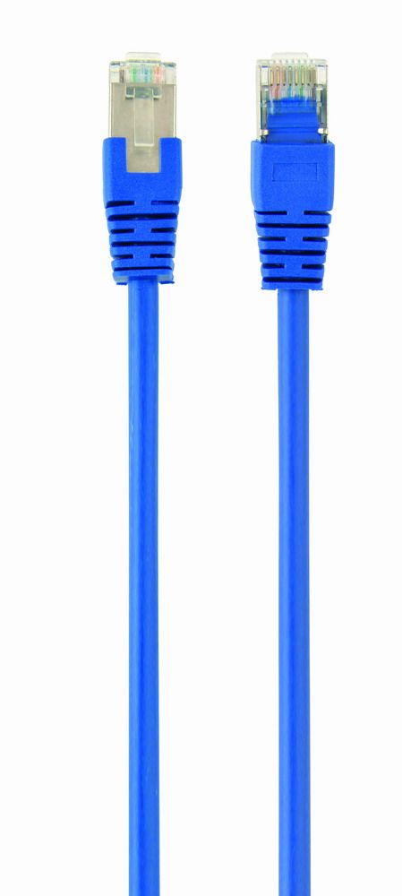 Patch cord Cablexpert FTP, molded, 50u" plug with latch, 0.5 m, blue