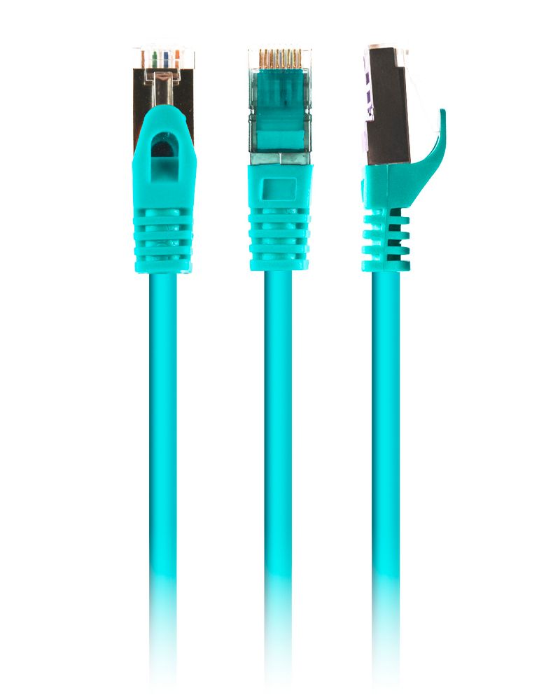 Patch cord Cablexpert S/STP, molded, 50u" plug with latch, 2.0m, green