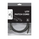 Patch cord Cablexpert UTP, category 6, molded, 50u" plug with latch, 3 m, black