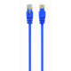 Patch cord Cablexpert UTP, category 5E, molded, 50u" plug with latch, 5 m, blue