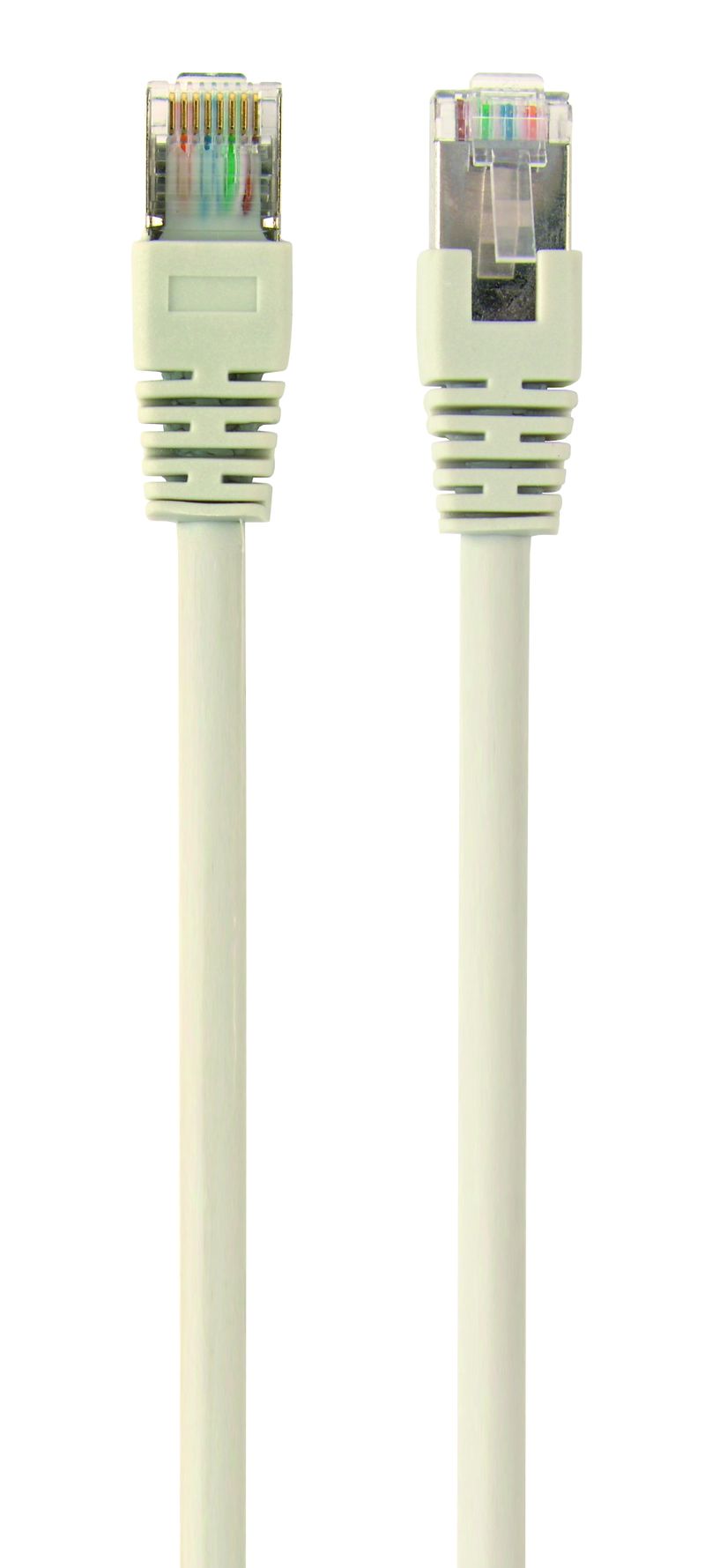 Patch cord Cablexpert FTP, category 6, molded, 50u" plug with strain relief, 10 m, grey