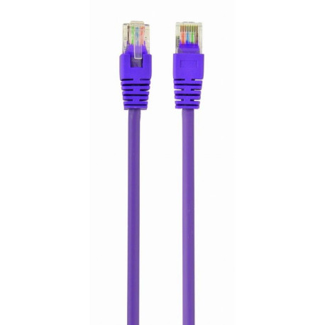 Patch cord Cablexpert UTP, category 5E, molded, 50u" plug with latch, 2 m, purple
