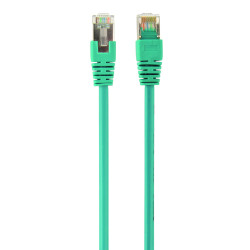 Patch cord Cablexpert FTP, molded, 50u" plug with latch, 0.5 m, green