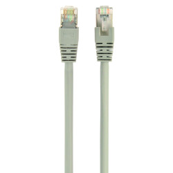 Patch cord Cablexpert FTP, molded, foil shielded, 50u" plug with latch, 5m, grey