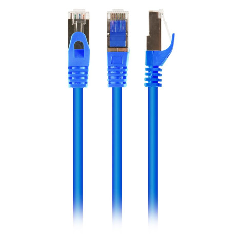 Патч-корд Cablexpert S/STP, литой, 50u" разъем с фиксатором, 1 м, синий
