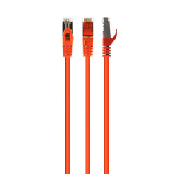 Патч корд Cablexpert S/STP, литий, 50u" штекер із фіксатором, 1 м, помаранчевий