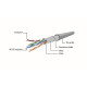 Patch cord Cablexpert FTP, molded, 50u" plug with latch, 10 m, grey