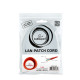 Patch cord Cablexpert UTP, category 6, molded, 50u" plug with latch, 1 m, red