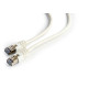 Patch cord Cablexpert FTP, category 6, molded, 50u" plug with strain relief, 3 m, white