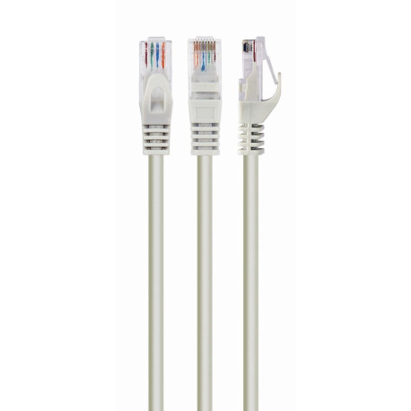 Patch cord Cablexpert UTP, category 6, molded, 50u" plug with latch, 0.5 m, grey