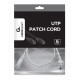 Patch cord Cablexpert UTP, category 6, molded, 50u" plug with latch, 0.5 m, grey
