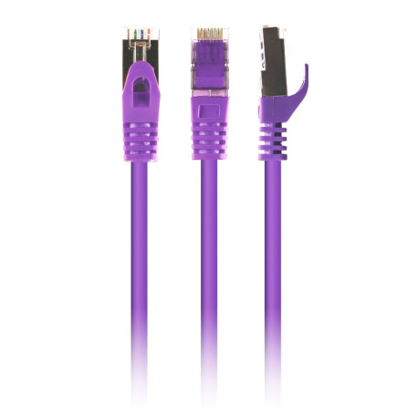 Патч-корд Cablexpert S/STP, литой, 50u" разъем с фиксатором, 0,25 м, пурпурный