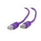 Patch cord Cablexpert UTP, category 5E, molded, 50u" plug with strain relief, 0.25 m, purple