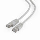 Patch cord Cablexpert FTP, molded, foil shielded, 50u" plug with latch, 3m, grey