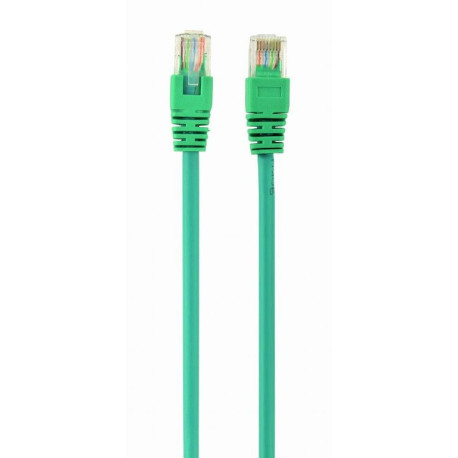 Patch cord Cablexpert UTP, category 5E, molded, 50u" plug with strain relief, 2 m, green