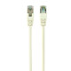Patch cord Cablexpert FTP, category 6, molded, 50u" plug with latch, 1 m, white