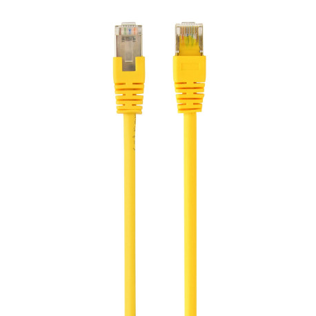 Patch cord Cablexpert FTP, category 6, molded, 50u" plug with latch, 0.25 m, yellow