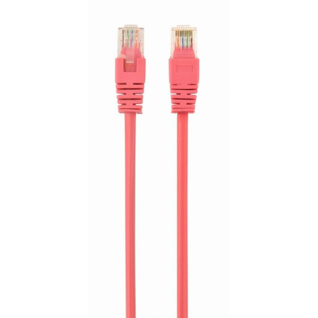 Patch cord Cablexpert UTP, category 5E, molded, 50u" plug with latch, 3 m, pink