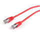 Patch cord Cablexpert FTP, category 6, molded, 50u" plug with latch, 5 m, red