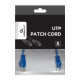 Patch cord Cablexpert UTP, category 6, molded, 50u" plug with latch, 0.25 m, blue
