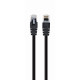 Patch cord Cablexpert UTP, category 5E, molded, 50u" plug with latch, 3 m, black