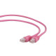 Patch cord Cablexpert FTP, category 6, molded, 50u" plug with latch, 2 m, pink