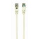 Patch cord Cablexpert FTP, category 6, molded, 50u" plug with latch, 0.25 m, white