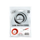 Patch cord Cablexpert UTP, category 6, molded, 50u" plug with latch, 0.25 m, red