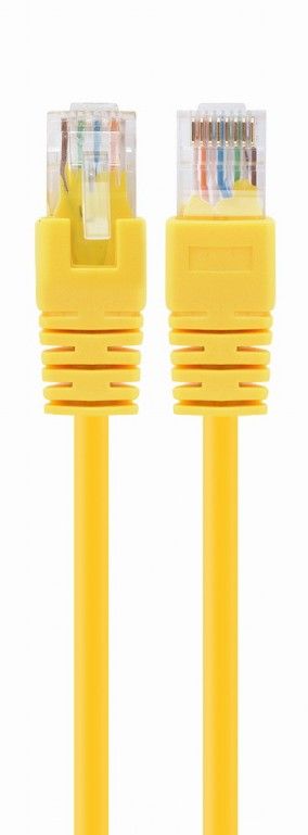Patch cord Cablexpert UTP, category 5E, molded, 50u" plug with latch, 3m, yellow