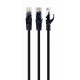 Patch cord Cablexpert UTP, category 6, molded, 50u" plug with latch, 5 m, black
