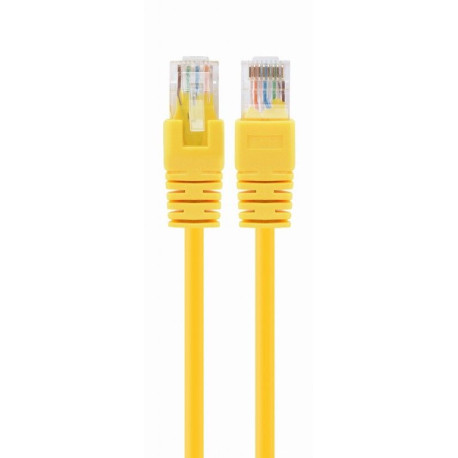 Patch cord Cablexpert UTP, category 5E, molded, 50u" plug with strain relief, 5 m, yellow