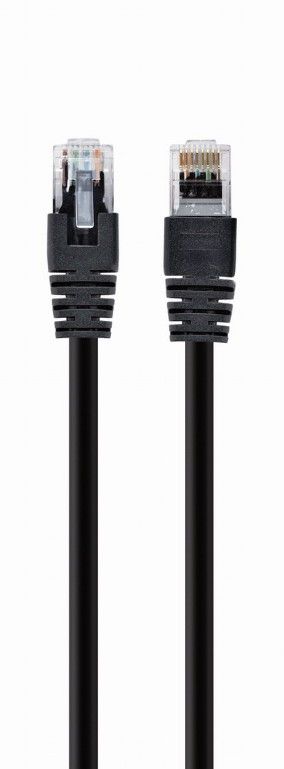 Patch cord Cablexpert UTP, category 6, molded, 50u" plug with latch, 10 m, black