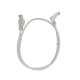 Patch cord Cablexpert UTP, category 5E, molded, 50u" plug with latch, 0.7 m, gray