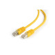 Patch cord Cablexpert FTP, category 6, molded, 50u" plug with latch, 0.5 m, yellow