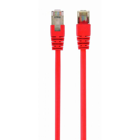Patch cord Cablexpert FTP, category 6, molded, 50u" plug with latch, 3 m, red