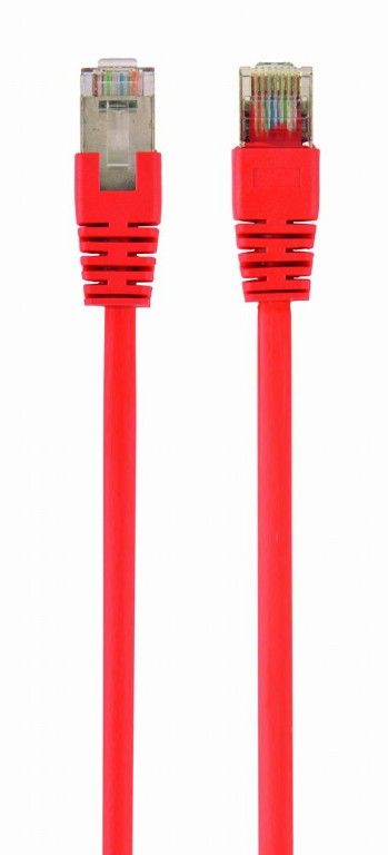 Patch cord Cablexpert FTP, category 6, molded, 50u" plug with latch, 3 m, red