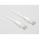 Patch cord Cablexpert UTP, category 5E, molded, 50u" plug with strain relief, 2 m, white