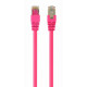 Patch cord Cablexpert FTP, category 6, molded, 50u" plug with latch, 1 m, pink