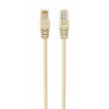 Patch cord Cablexpert UTP, category 5E, molded, 50u" plug with strain relief, 5 m, grey