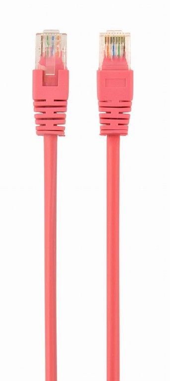 Patch cord Cablexpert UTP, category 5E, molded, 50u" plug with latch, 0.5 m, pink