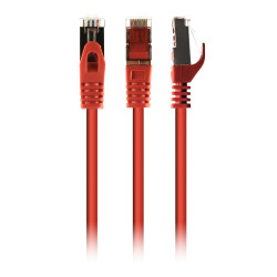 Патч-корд Cablexpert S/STP, литой, 50u" разъем с фиксатором, 0,25 м, красный