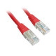 Patch cord Cablexpert UTP, category 5E, molded, 50u" plug with latch, 5 m, red