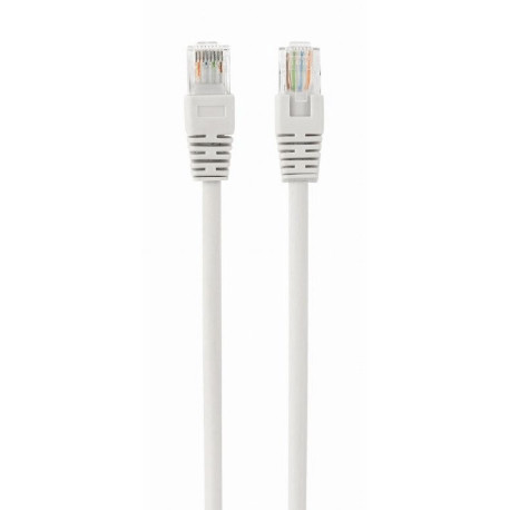 Patch cord Cablexpert FTP, molded, foil shielded, 50u" plug with latch, 0.25m, gray