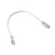Patch cord Cablexpert FTP, molded, foil shielded, 50u" plug with latch, 0.25m, gray