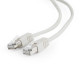 Patch cord Cablexpert STP, molded, 50u" plug with latch, 20 m, grey