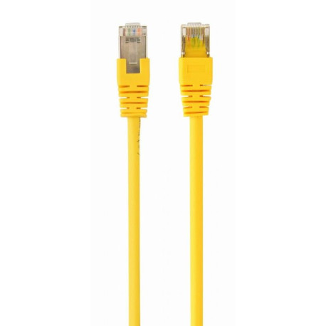 Патч корд Cablexpert FTP, литий,  50u" штекер із фіксатором, 0.5 м, жовтий