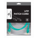 Patch cord Cablexpert UTP, category 6, molded, 50u" plug with latch, 2 m, green